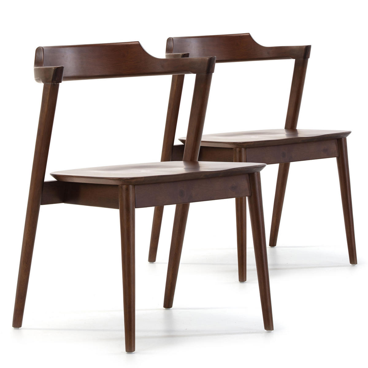 STUHL 2er-Set Venus Nussbaum Farbe - Walnussfarben, Holz (58/76/58cm) - VS Venta-stock