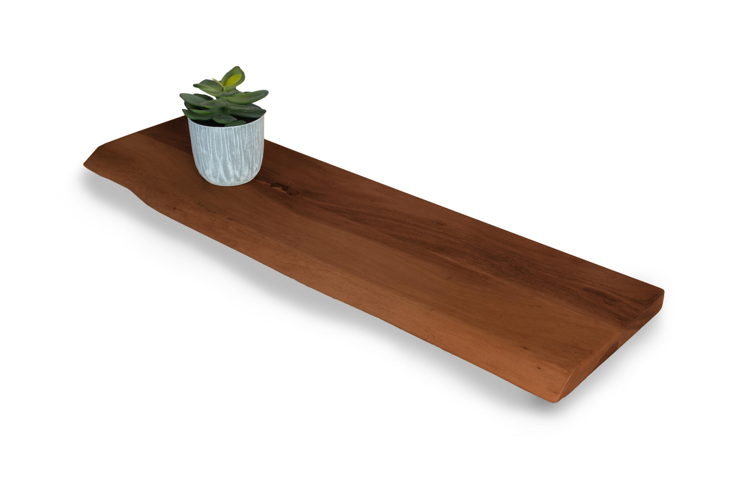 WANDREGAL AMANDA - Braun/Akaziefarben, Holz (90/3/20cm) - SAM