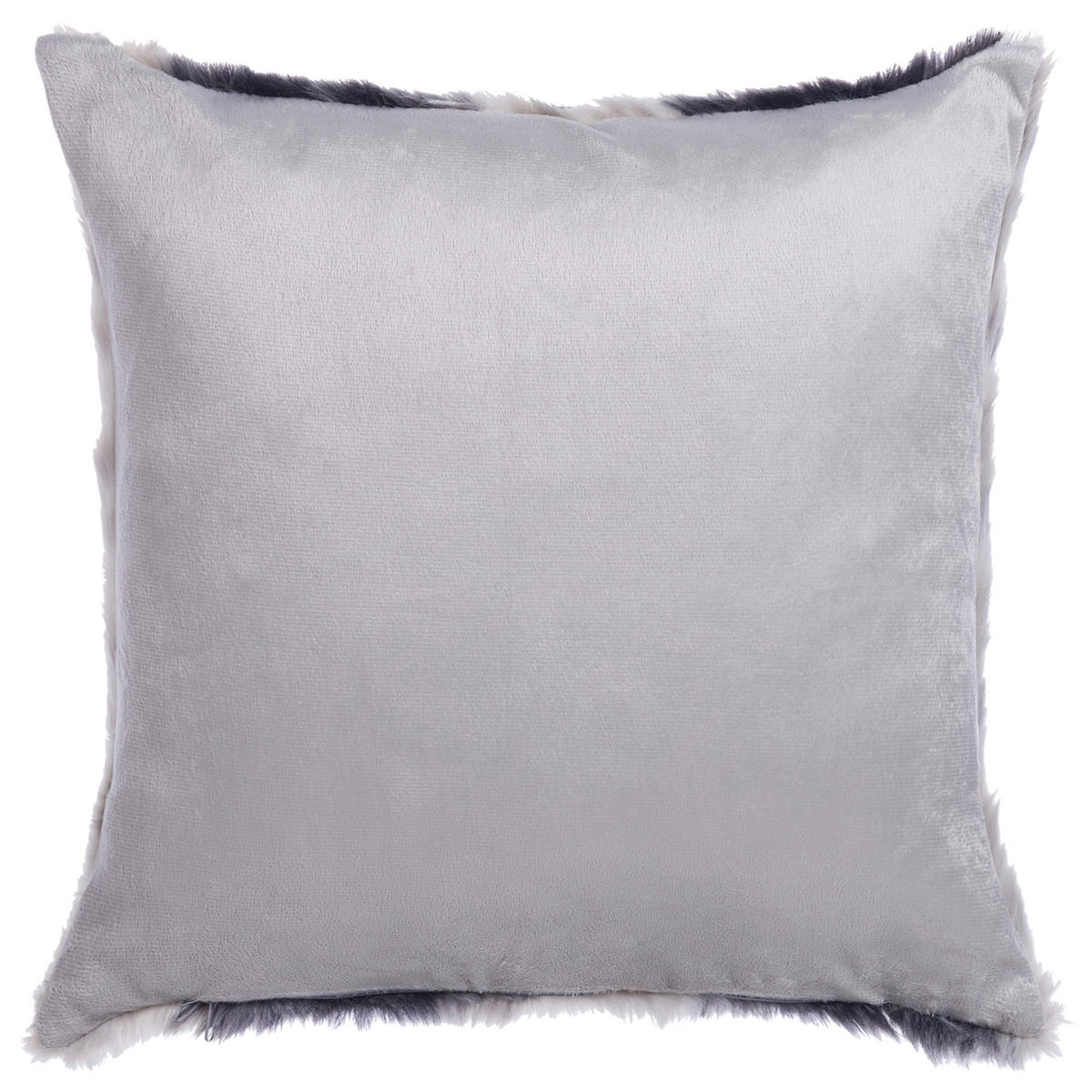 DEKOKISSEN 2er-Set Dunkelbraun 45/45 cm Hordeum - Dunkelbraun, Kunststoff/Textil (45/45cm) - Beliani