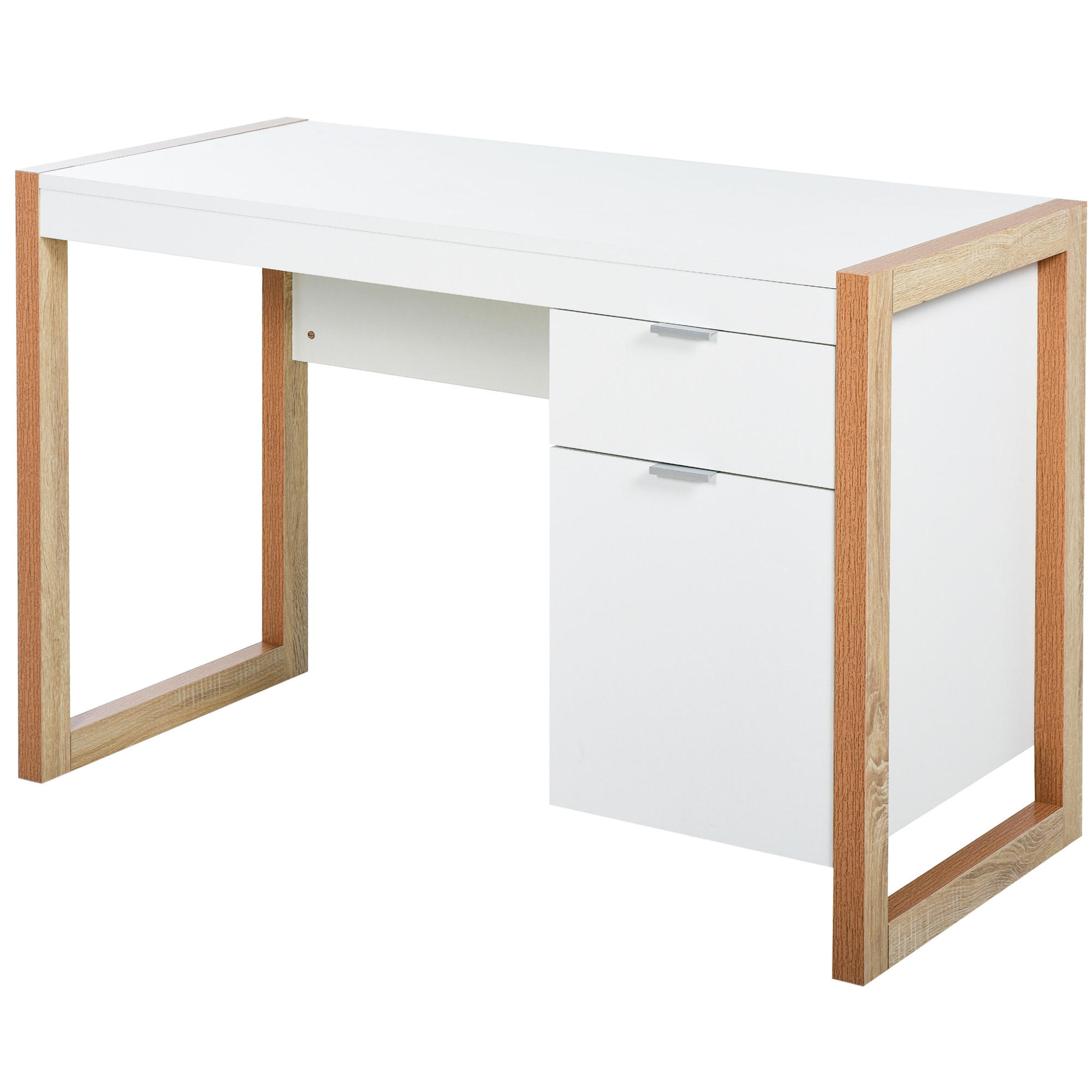 BÜROTISCH Weiß 1 Stück - Weiß, Holzwerkstoff (50/112.5/75.5cm) - GiPP