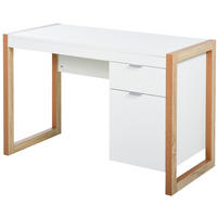 BÜROTISCH Weiß 1 Stück - Weiß, Holzwerkstoff (50/112.5/75.5cm) - GiPP