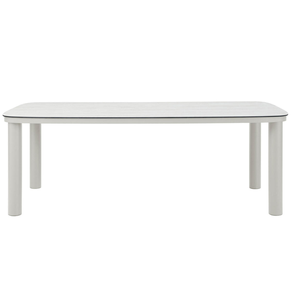 GARTENTISCH, Beige - Beige, Metall (213/90/75cm) - Oviala