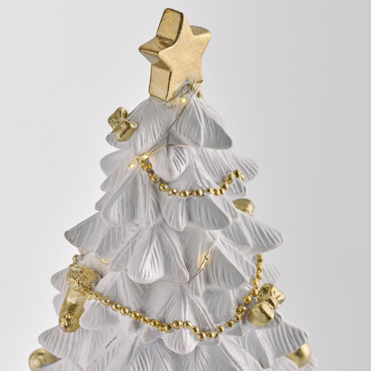DEKOFIGUR Led CRISP, 50 x 25 cm, Gold, Beleuchtet Weihnachtsfigur, Weihnachtsdeko, Deko Wohnzimmer, Winter Christmas, XMAS Geschenk - Goldfarben, Kunststoff (16/30/16cm) - home&you