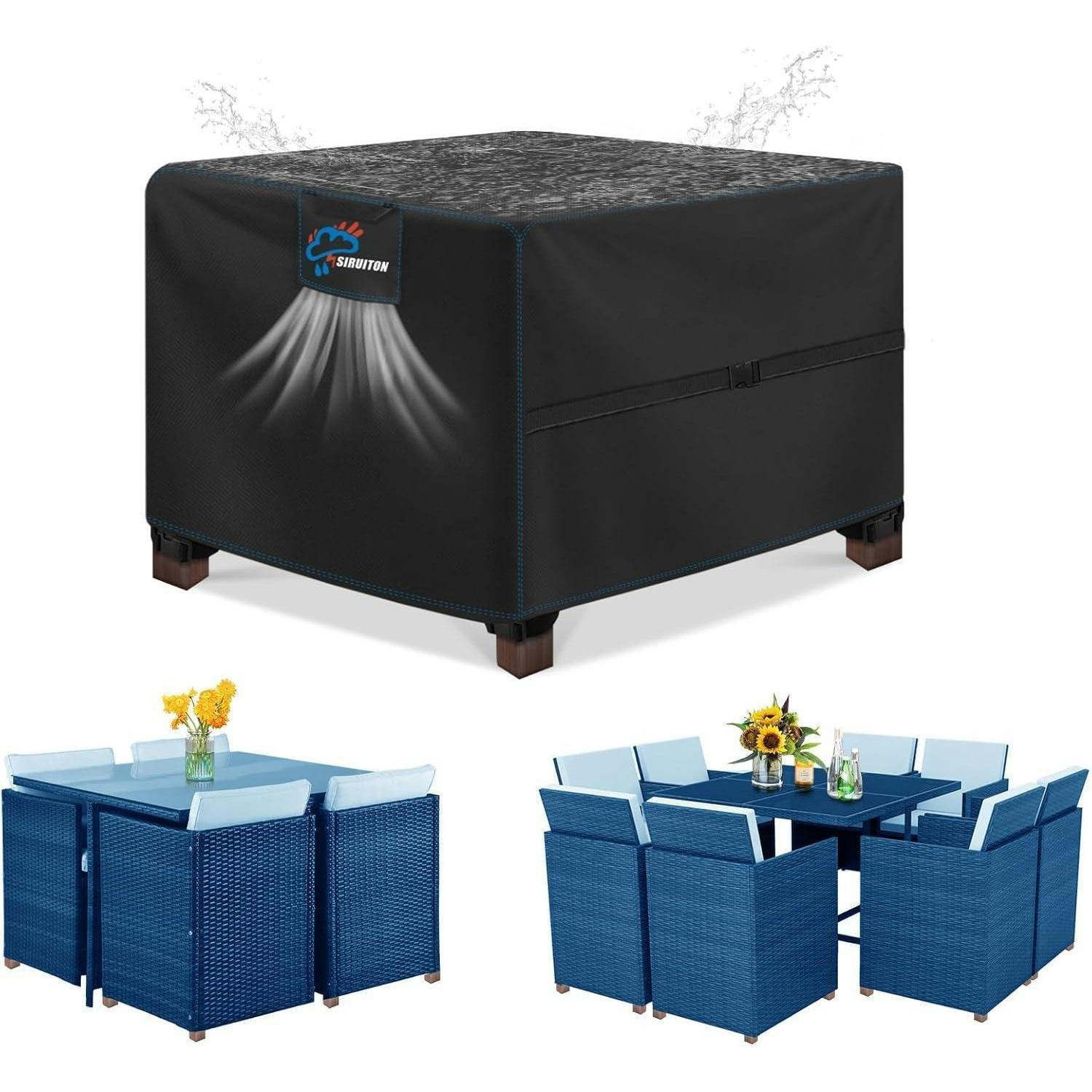 XXXLutz Abdeckhaube Schwarz 74x185x122 cm