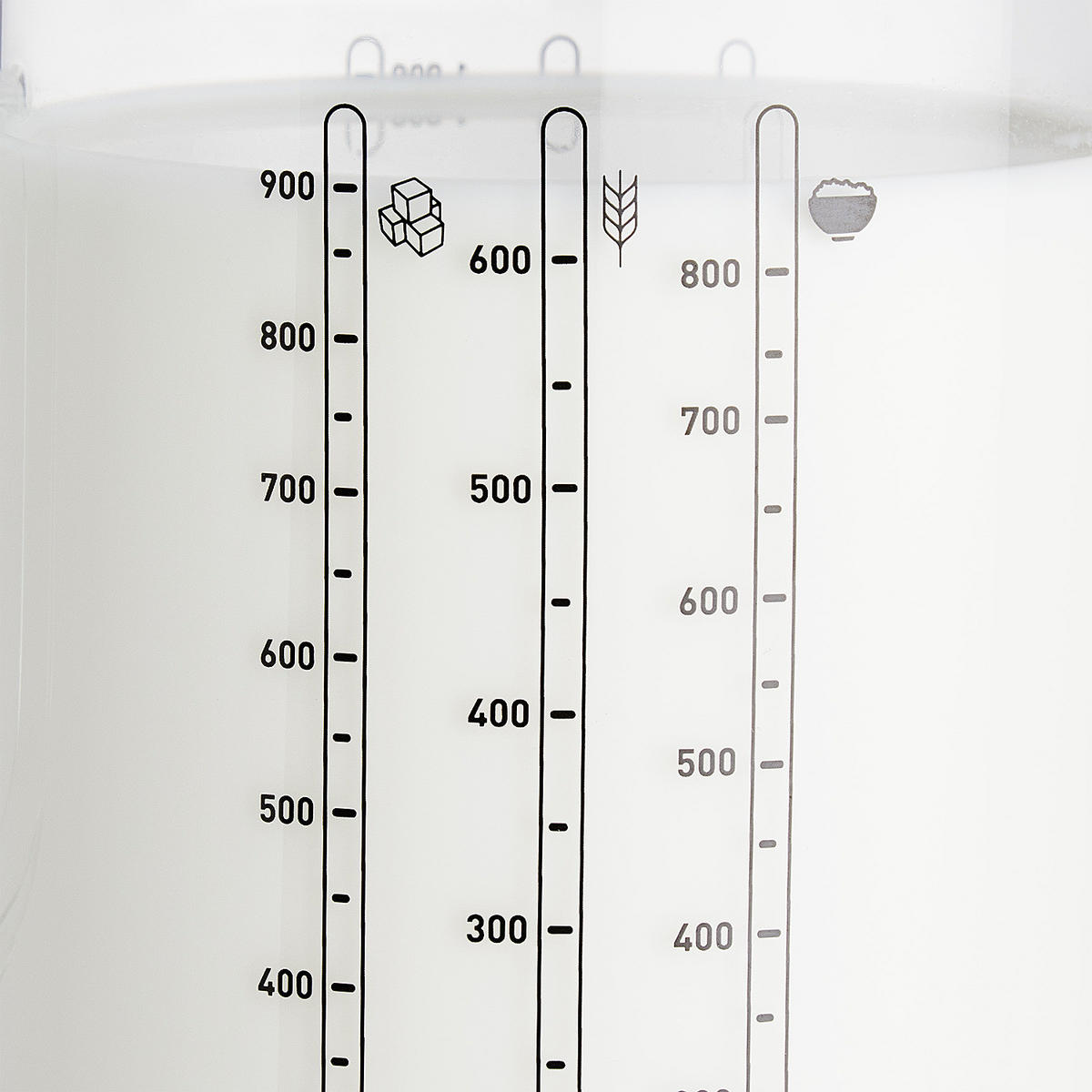 MESSBECHER Recipe - Transparent, Glas (1L) - Butlers