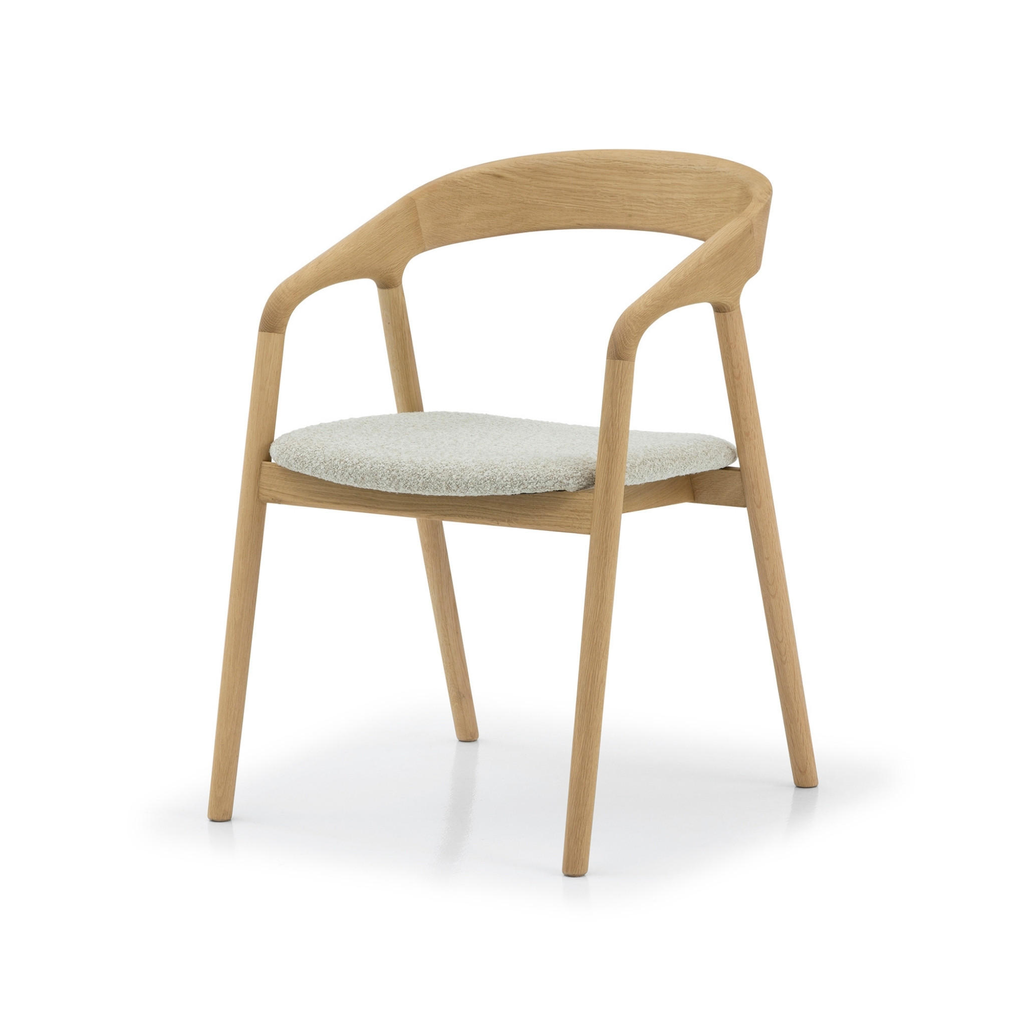 ESSZIMMERSTUHL Celeste beiger Sitz - Beige, Holz (53/80/62cm) - WOODEK