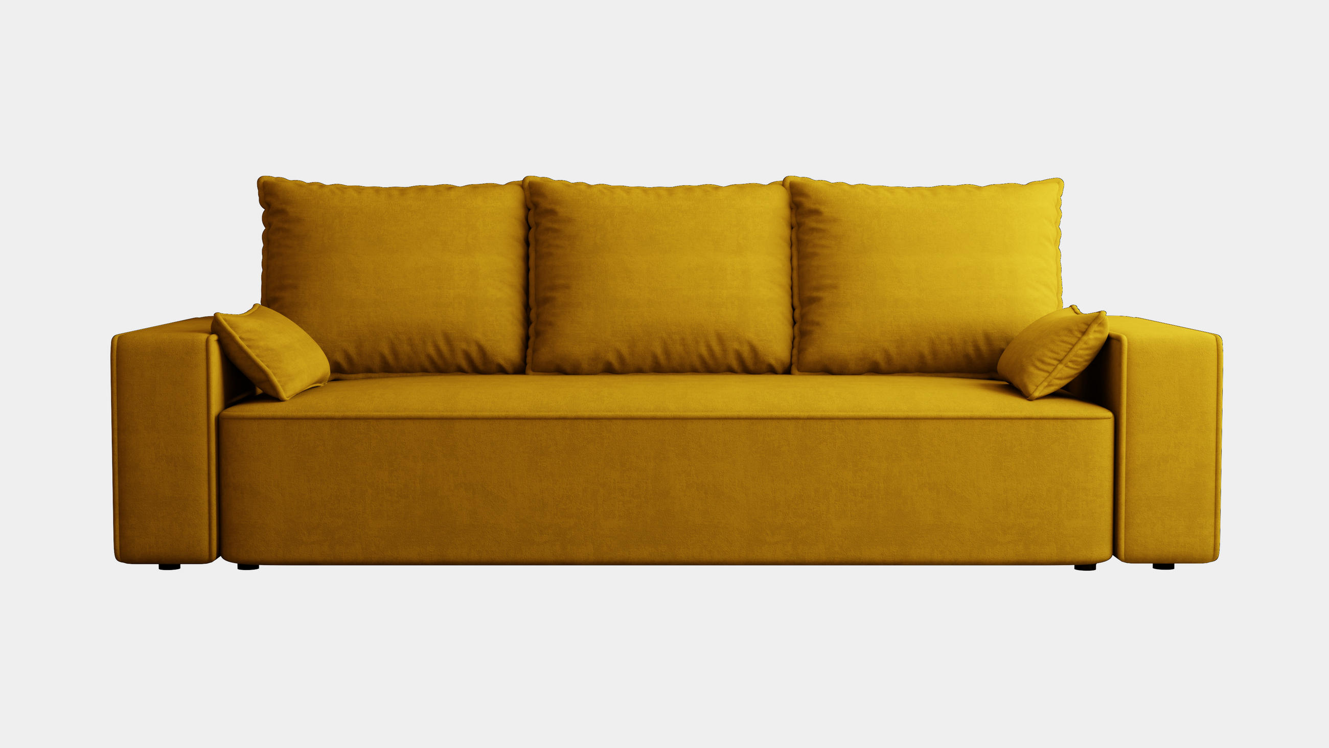 XXXLutz Sofa Currygelb 242x85x95 cm