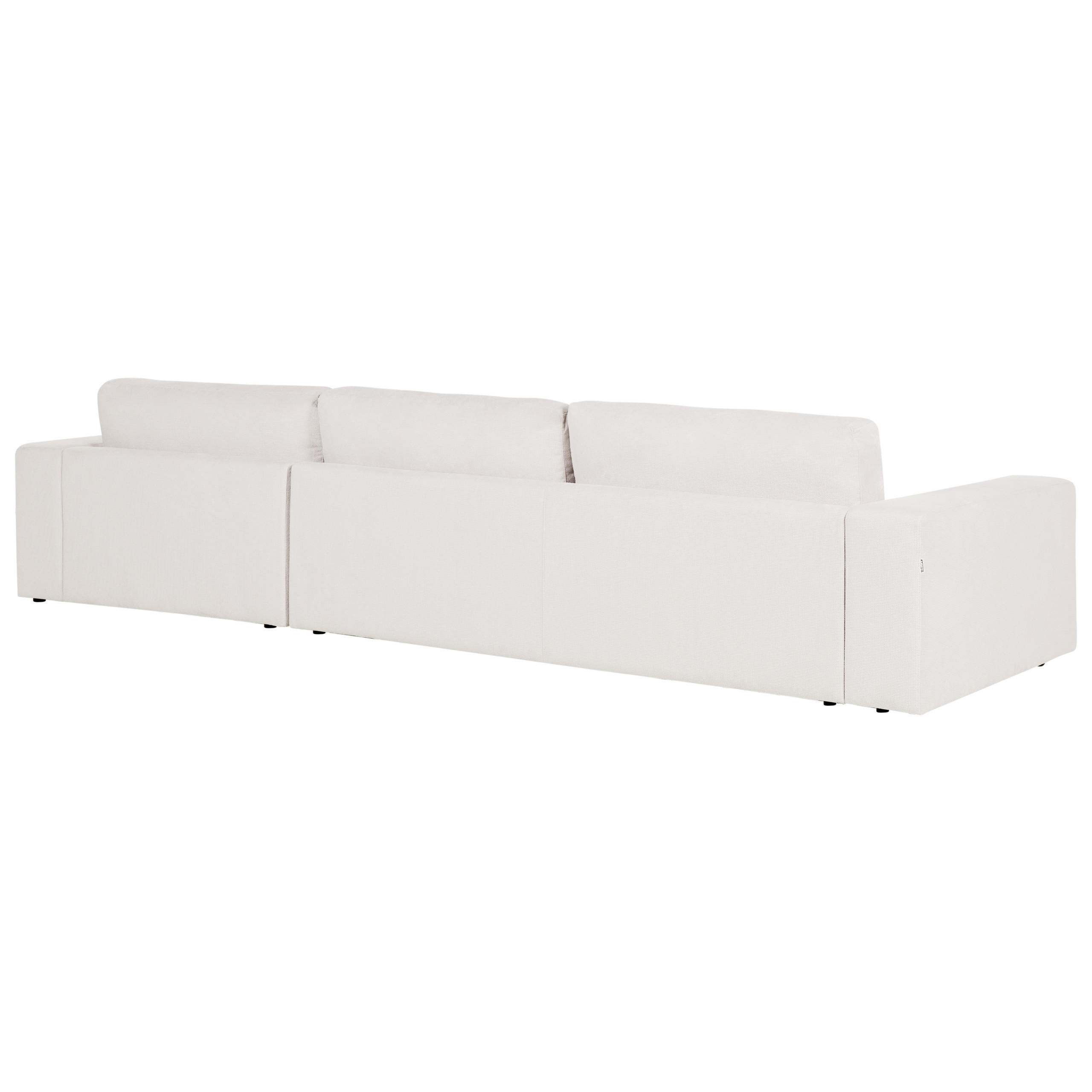 Beliani Ecksofa Creme, Weiß, Schwarz 350x187 cm