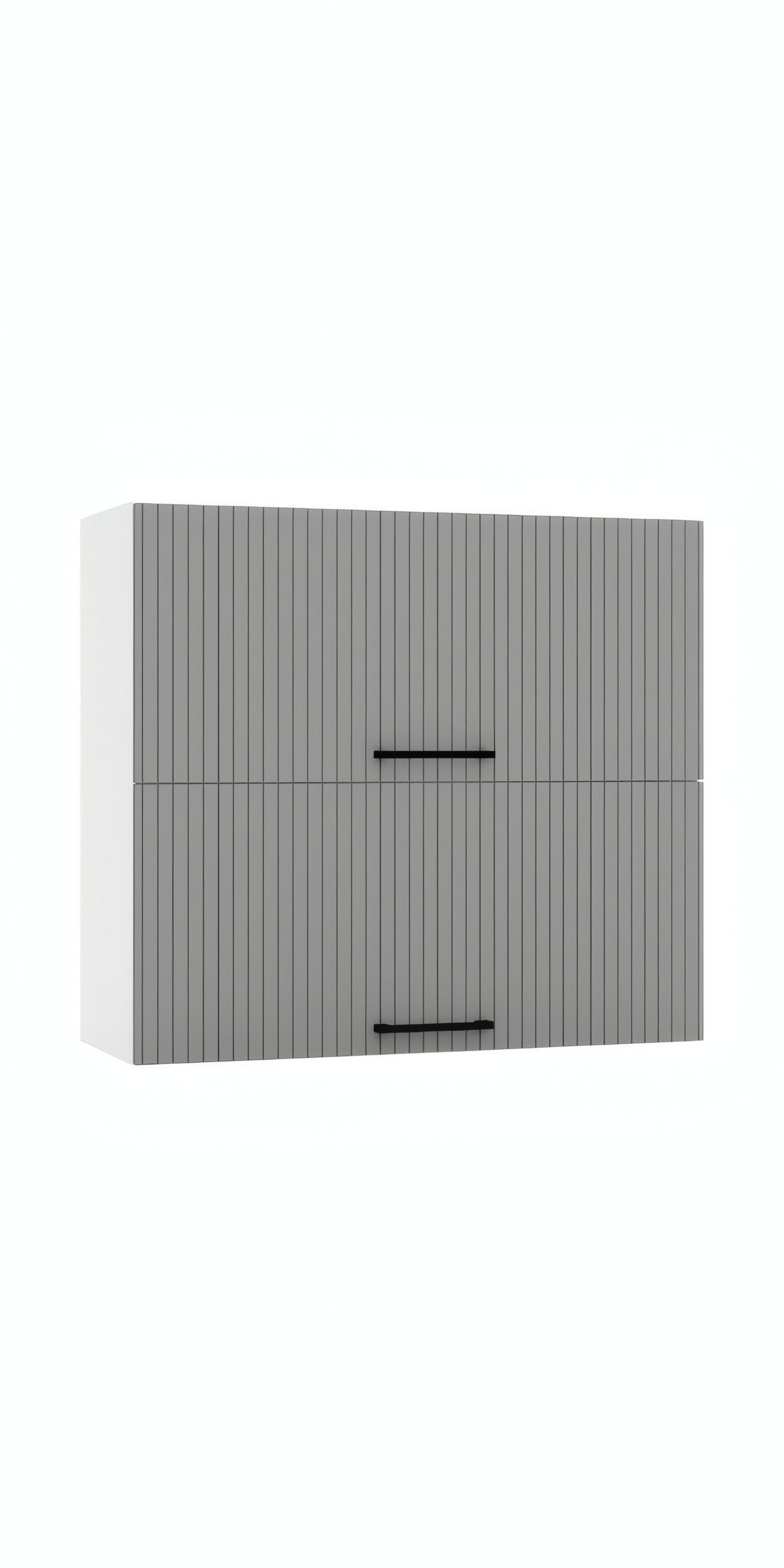HÄNGESCHRANK W80GRF/2 - KENDRO - Funktionales Design Konzept - Weiß/Grau, Holz/Metall (80/72/30cm) - ROYAL24_MARKT