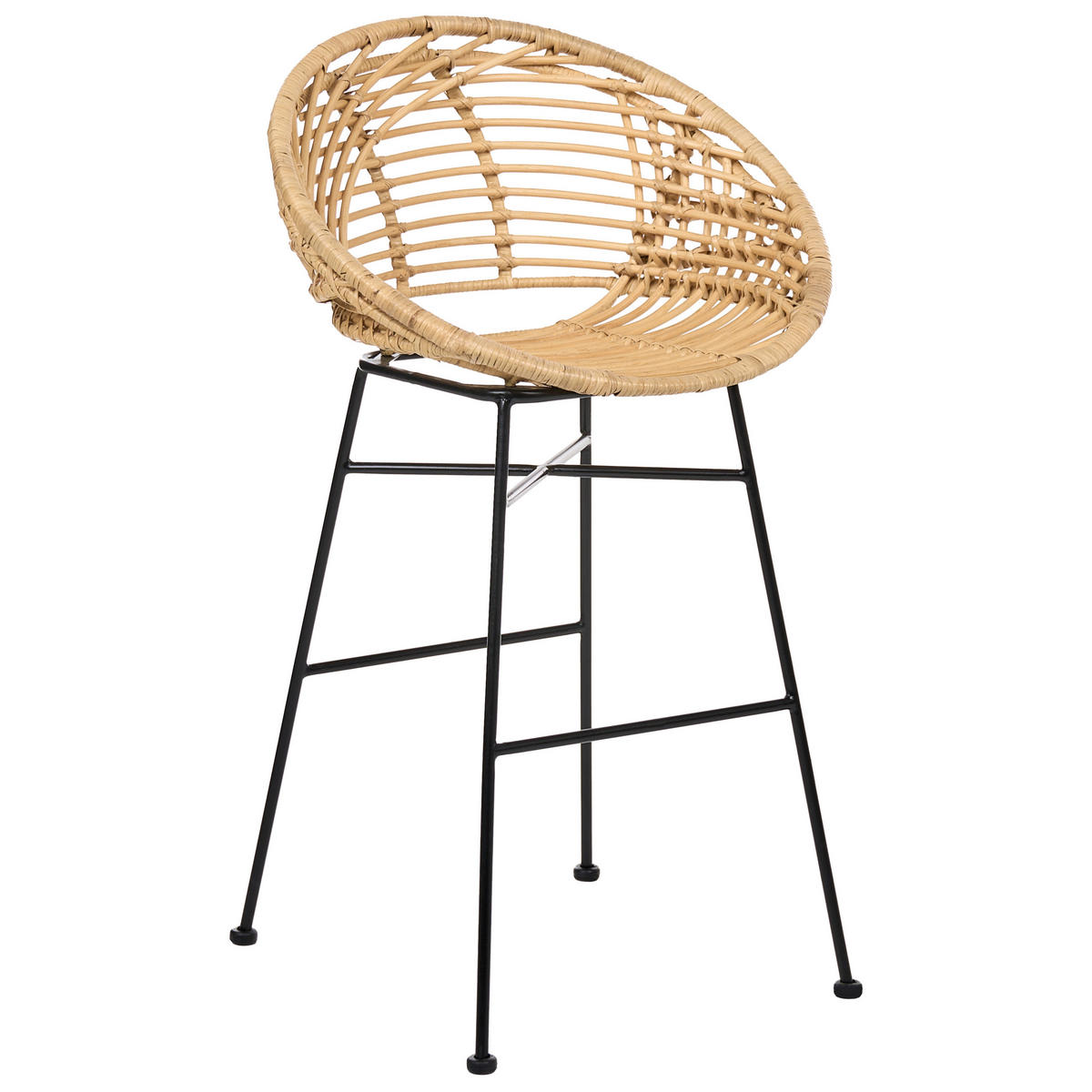 BAROVÁ ŽIDLE sada 2 ks Ratan Přírodní Windom - přírodní, přírodní materiály (56/95/51cm) - Beliani