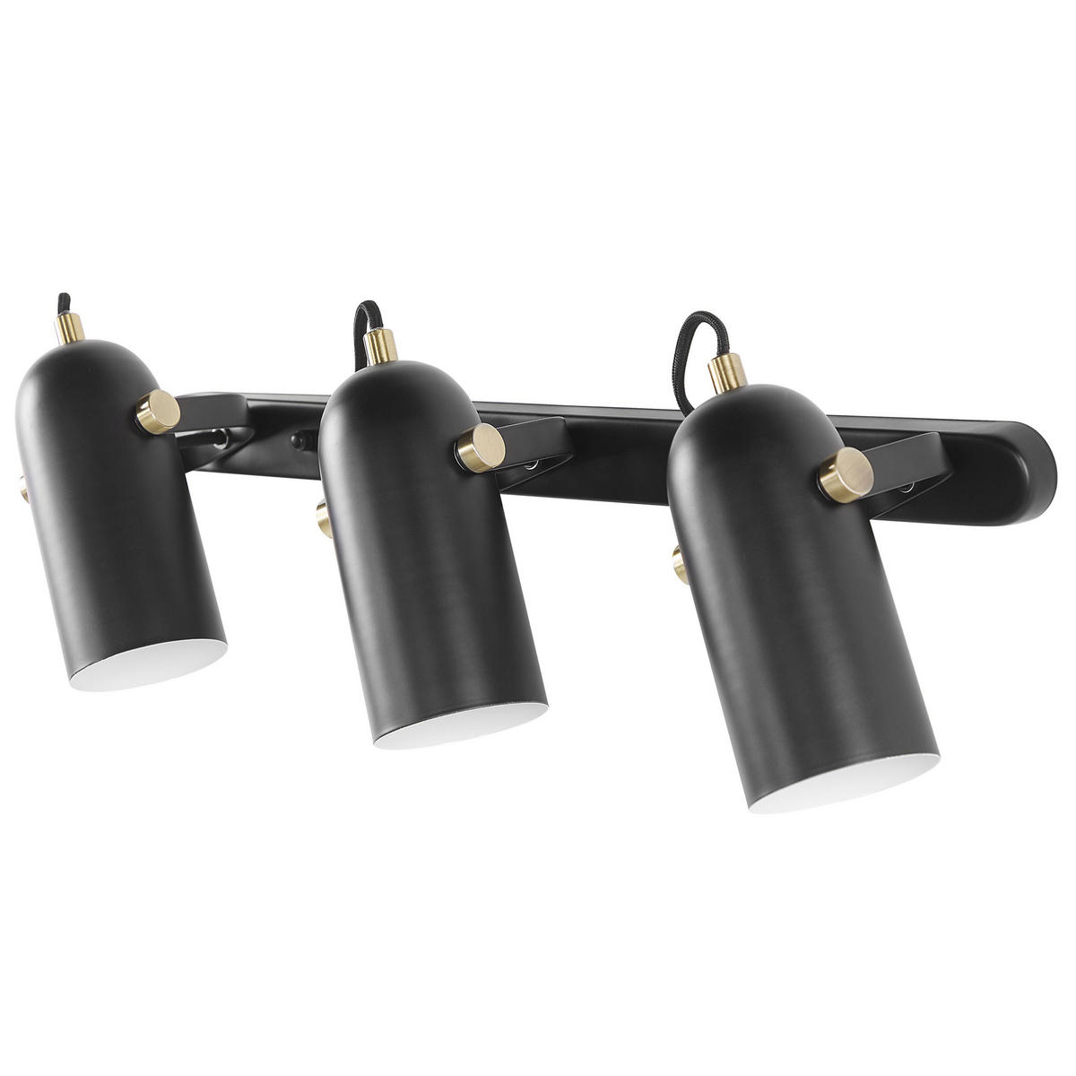 WANDLEUCHTE Tyria 54/8/23 cm - Schwarz, Metall (54/23/8cm) - Beliani