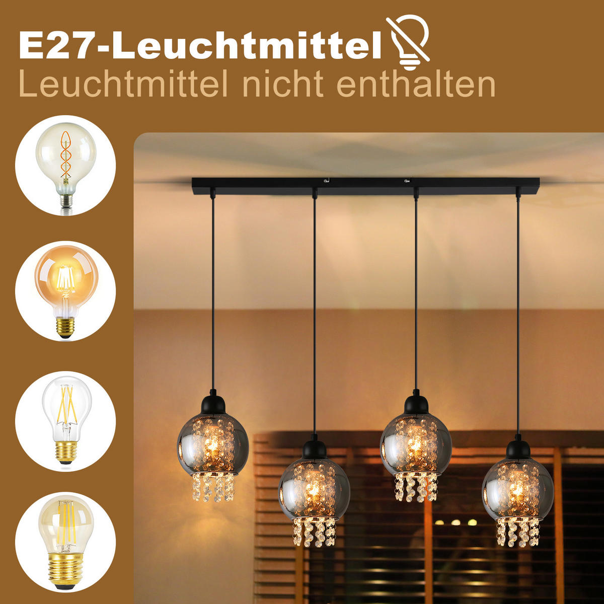 HÄNGELEUCHTE Marson 86/5/175 cm - Schwarz, Metall (5/86/175cm) - Nettlife