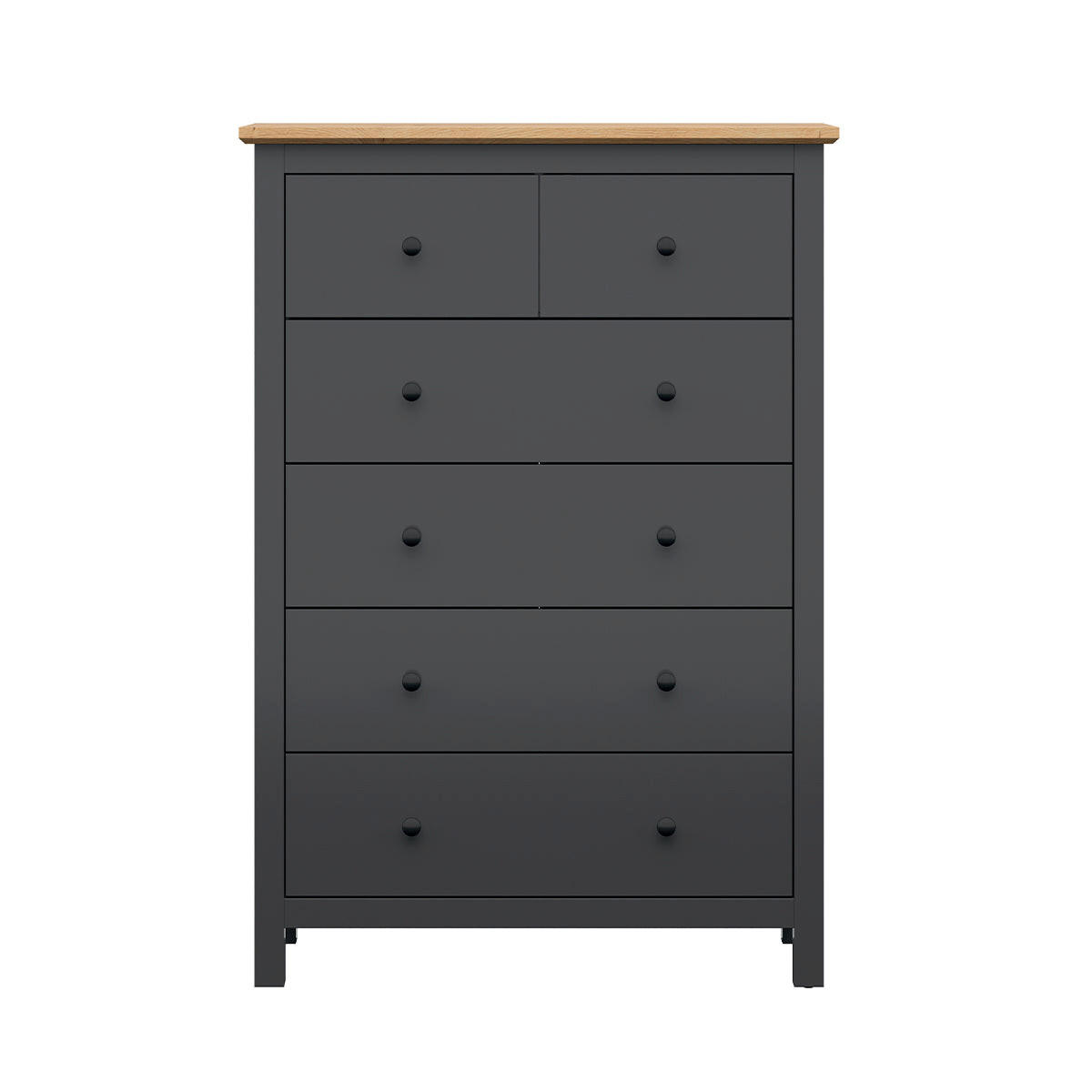 KOMODA Duck Ugljenosivi sivi i drvo - siva, drvni materijal (101/145/44cm) - Petits-meubles