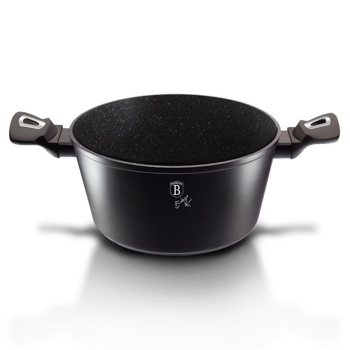 TOPF Schwarz 20/20/10 cm BH1851 - Schwarz, Metall (20cm) - Berlinger Haus