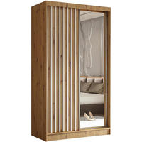 SCHWEBETÜRENSCHRANK Helix 120/216/61 eiche artisan+weiß - Eiche Artisan/Weiß, Holzwerkstoff (120/216/61cm) - Beautysofa
