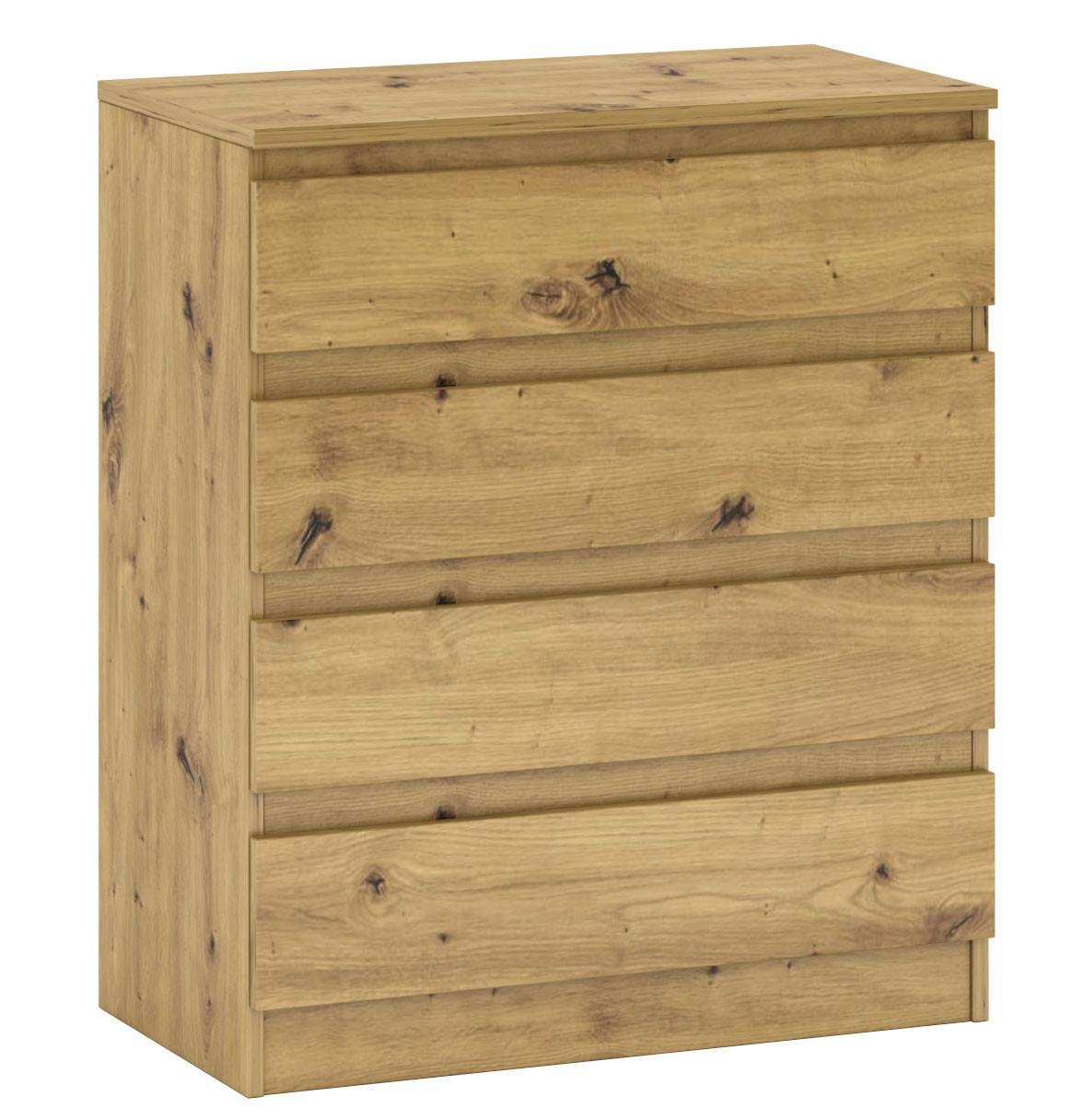 KOMMODE A3a Artisan Eiche 72 / 37 / 85 cm - Braun, Holz/Holzwerkstoff (72/85/37cm) - Feldmann-Wohnen