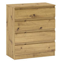 KOMMODE A3a Artisan Eiche 72 / 37 / 85 cm - Braun, Holz/Holzwerkstoff (72/85/37cm) - Feldmann-Wohnen