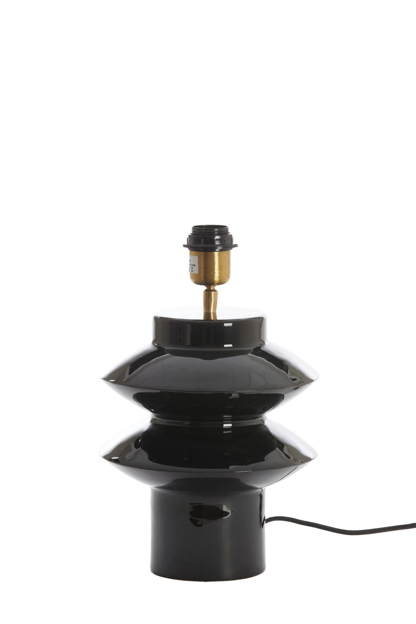 LAMPENFUSS Petch Schwarz Ø22/26 cm - Schwarz, Metall (22/22/26cm) - Light & Living