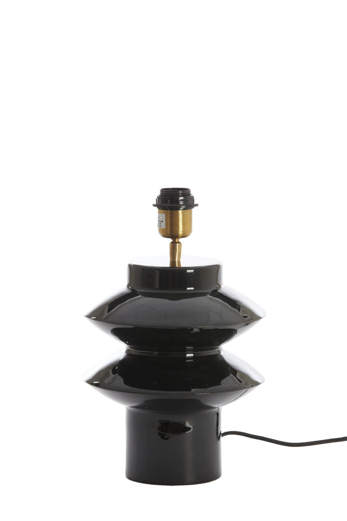 LAMPENFUSS Petch Schwarz Ø22/26 cm - Schwarz, Metall (22/22/26cm) - Light & Living