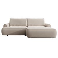 ECKSOFA 250 cm Mareno mit Bettkasten, Schlaffunktion, Rechts, Beige - Beige, Holz (146/250cm) - Emporius