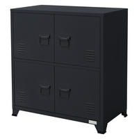 AKTENSCHRANK - Anthrazit, Metall (40/80.5/75cm) - ML-DESIGN