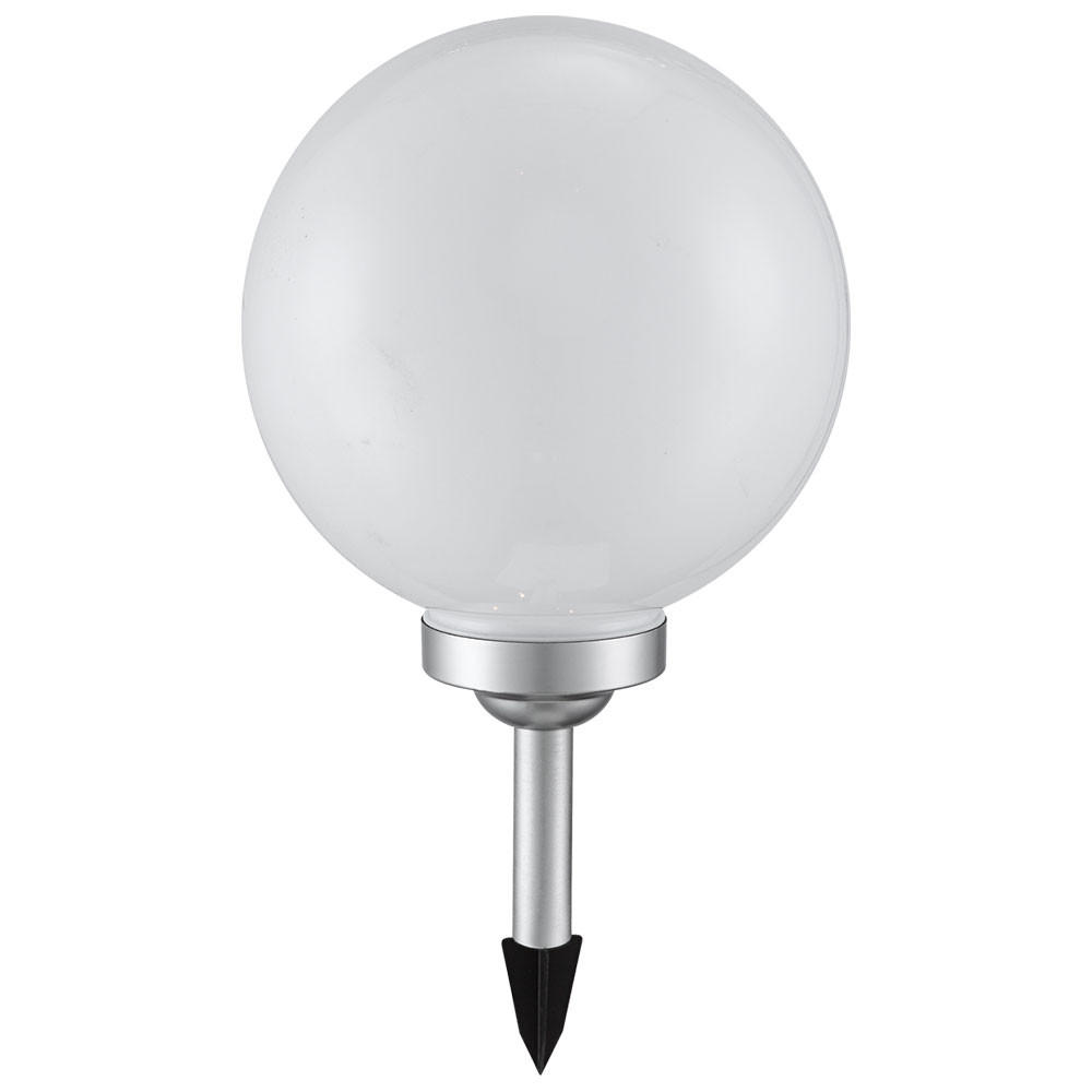 LED AUSSENLEUCHTE Solarleuchte Weiß Kunststoff - Weiß, Kunststoff (25/25/62cm)