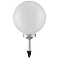 LED AUSSENLEUCHTE Solarleuchte Weiß Kunststoff - Weiß, Kunststoff (25/25/62cm)
