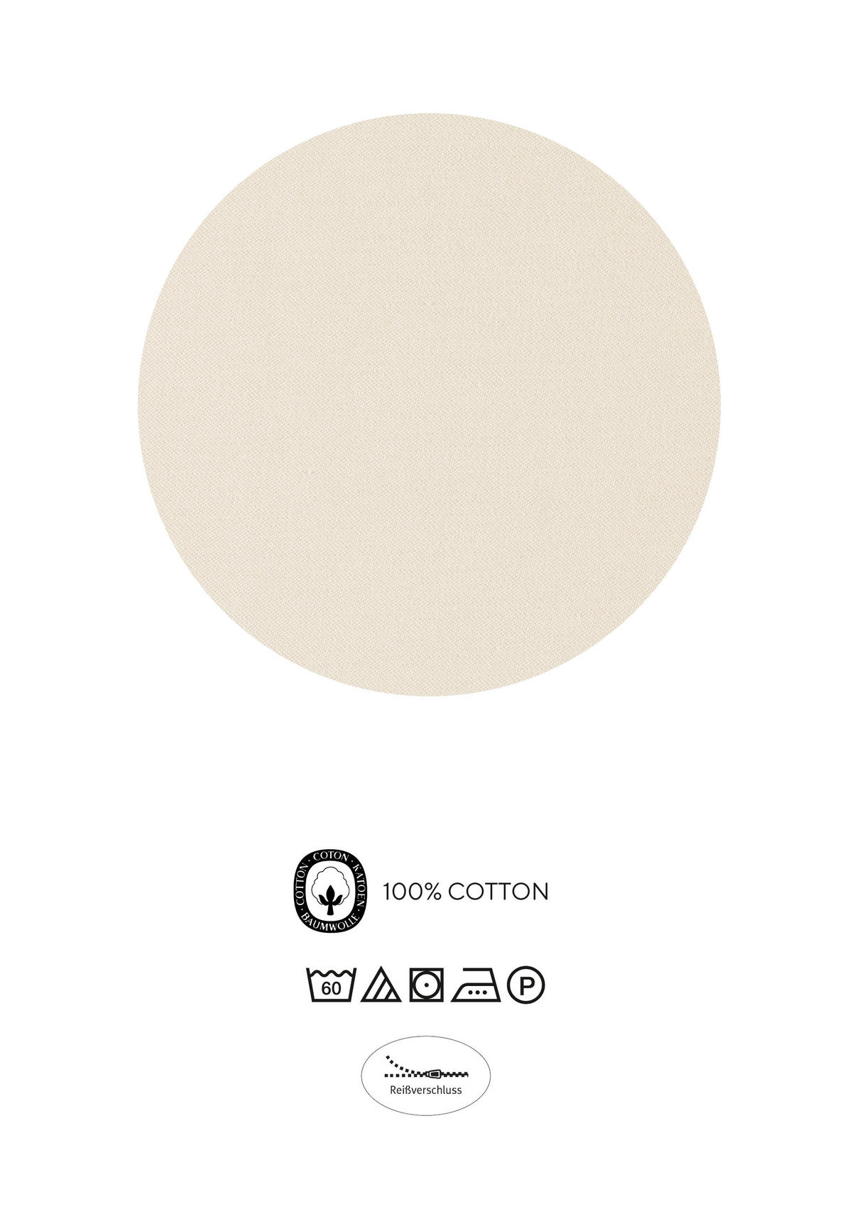 BETTWÄSCHE-GARNITUR Satin Blätterranke macchiato, 135x200 cm + 80x80 cm - Cappuccino, Textil (135/200cm) - biberna