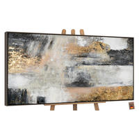GEMÄLDE Farbmagie Schattenfugenrahmen Schwarz 140x70 cm - Schwarz, Holz (140/70cm) - YS-art gallery