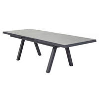 GARTENTISCH Kalifornien 200/260x100x75cm, Keramik, Anthrazit - Anthrazit, Keramik (100/260/75cm) - dasmöbelwerk