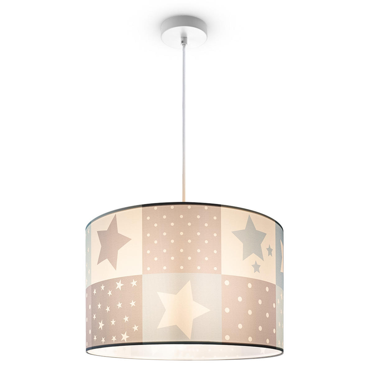 PENDELLEUCHTE Hugo Pd1 Cos 345 - Weiß, Metall (45.5/45.5/27cm) - Paco Home