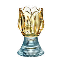 KERZENHALTER Julietta gelb 7.5/7.5/12.5 cm Glas - Gelb, Glas (7.5/12.5/7.5cm) - Mondex