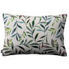 KISSENHÜLLE Eden weiss-grün, 47x28 cm - Grün, Textil (47/28cm) - Dekoria