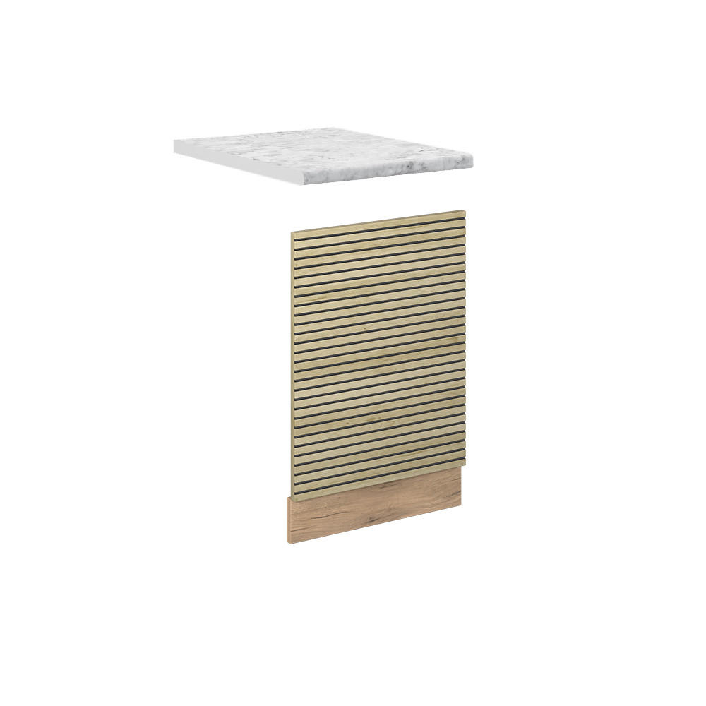 FRONTPANEL Fame-Line Ekpanel 60 cm , AP Marble Ekfärgad, Honungsek 67.4/60/60 cm