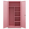 MEHRZWECKSCHRANK Metall abschließbar REKL 185x90x45cm Rosa - Rosa, Metall (90/185/45cm) - DELUKE