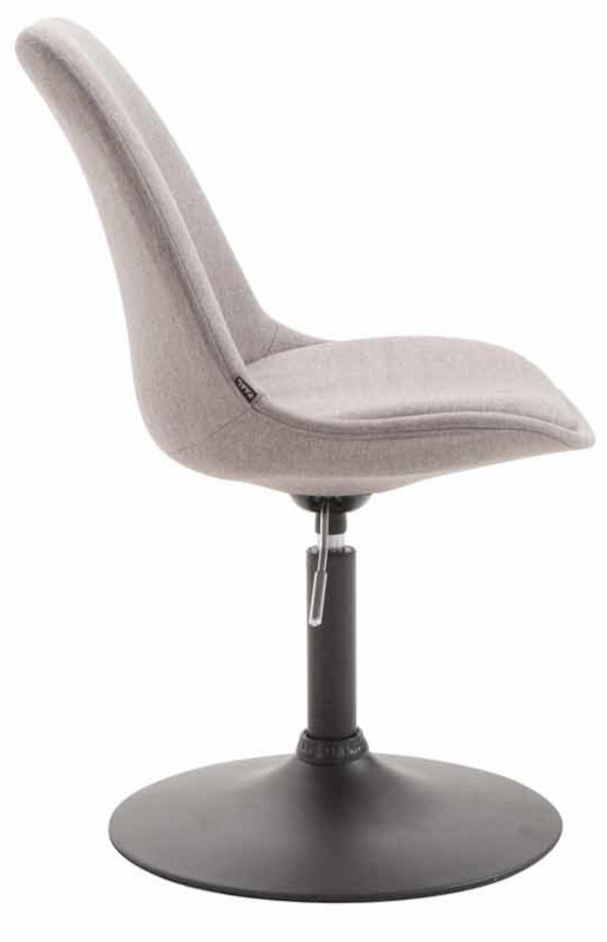 STUHL 4er Set Stoff grau - Schwarz/Grau, Textil/Metall (48/76/57cm) - CLP