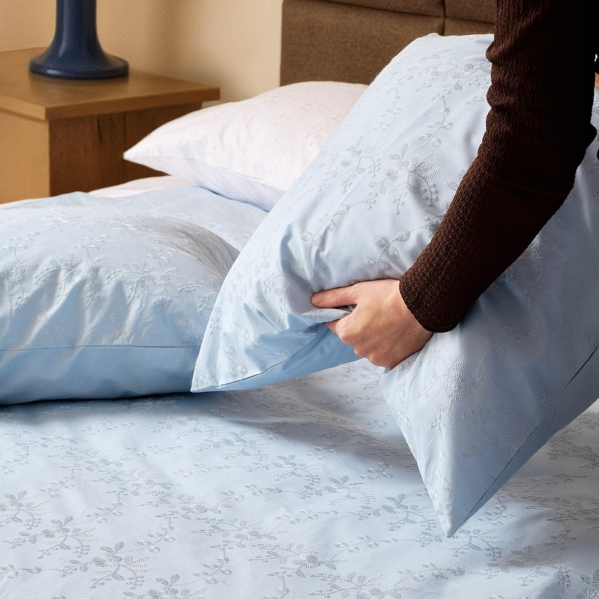 BETTWÄSCHE Lilith blau 220/200 cm - Blau, Textil (220/200cm) - Homla