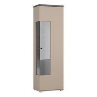 VITRINE in Beige - Beige, Holzwerkstoff (55/180/36cm) - MASSENO