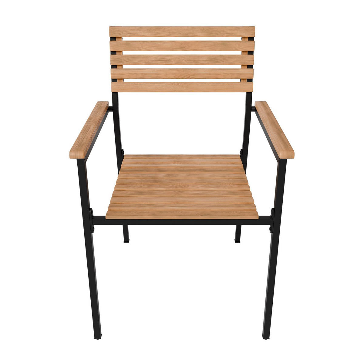 GARTENGARNITUR Rhodos Akazienholz 5-teilig - Braun, Holz/Metall - Juskys
