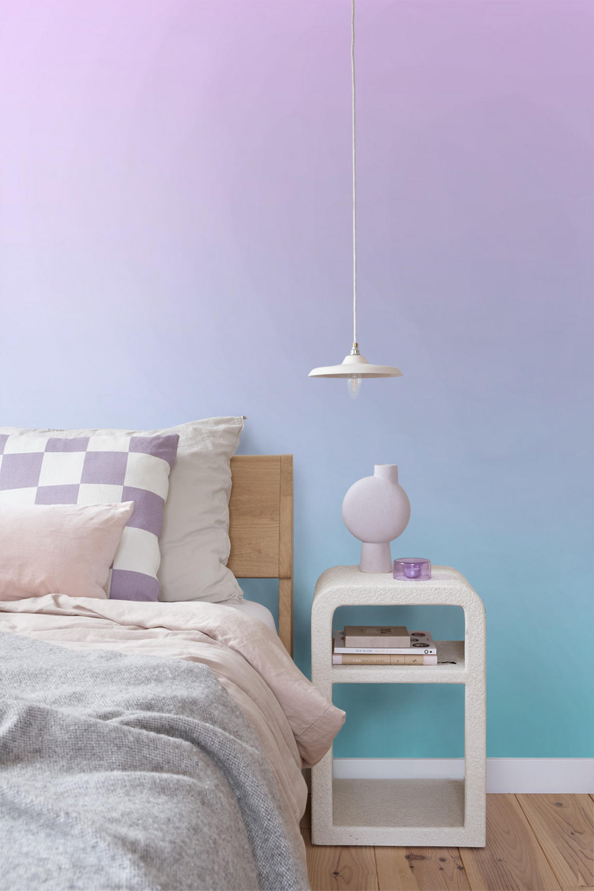 FOTOTAPETE Dip Dye-Motiv 2 x 2.79 m - Lila, Papier (200/279cm) - ESTAhome