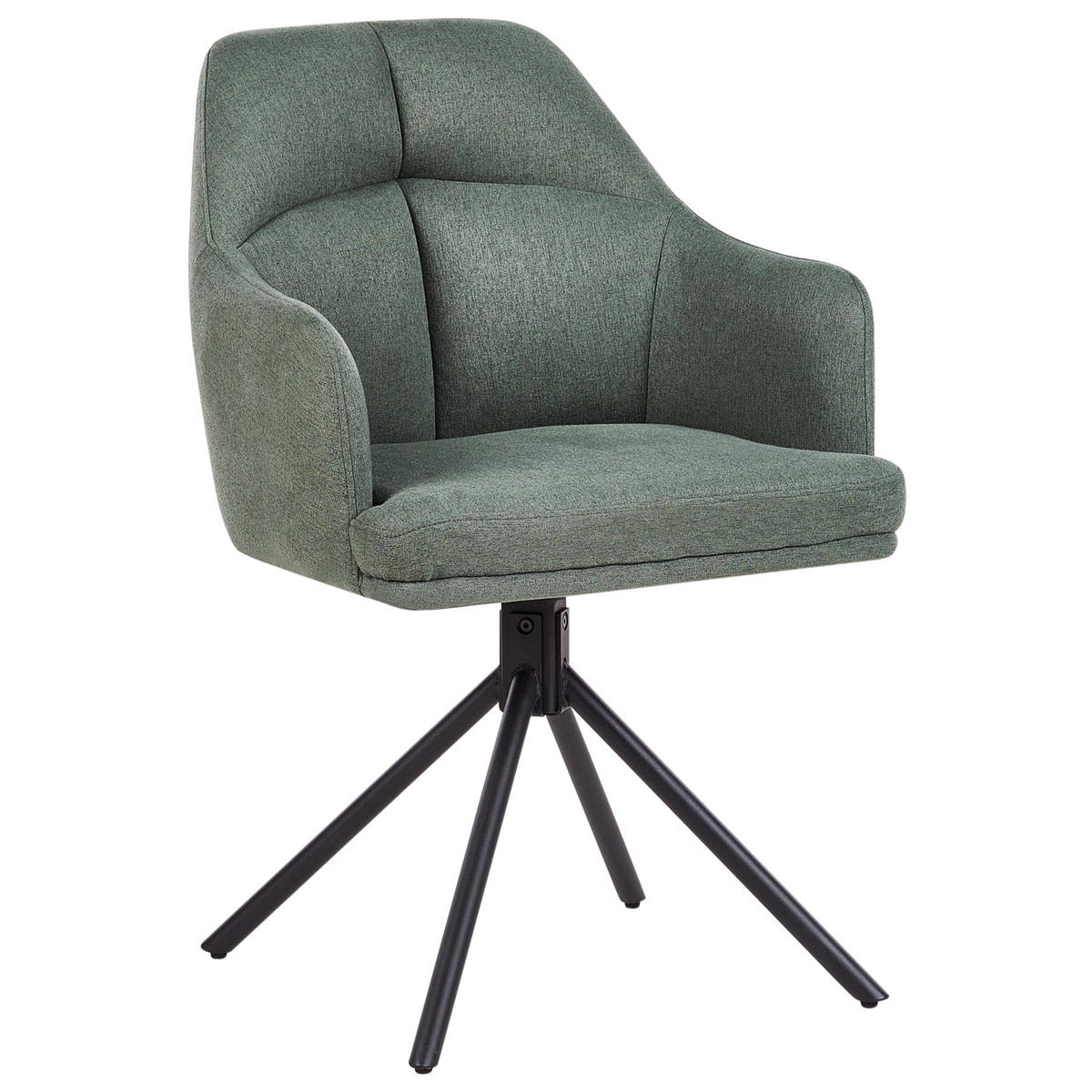 ÉTKEZŐSZÉK 2 darabos Szett Zöld Mira - fekete/zöld, textil (56/84/60cm) - Beliani