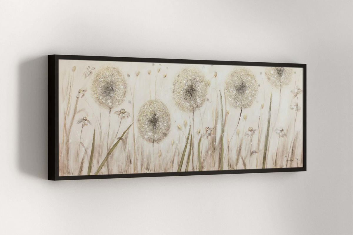 ACRYLBILD HANDGEMALT 150/50 cm - Beige, Holz/Textil (150/50cm) - KUNSTLOFT