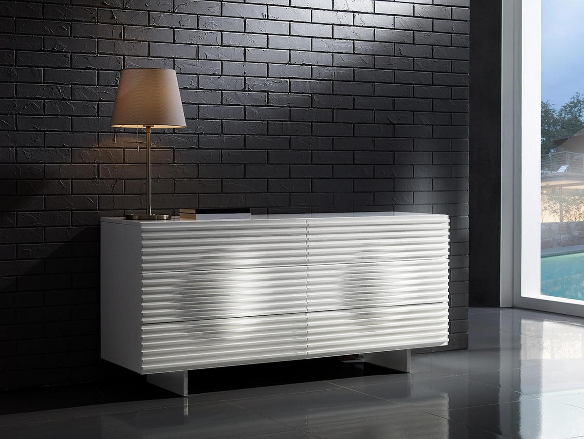 SIDEBOARD HUDSON Weiß 160x49x75 cm - Weiß, Holzwerkstoff (160/75/49cm) - FURNLUX