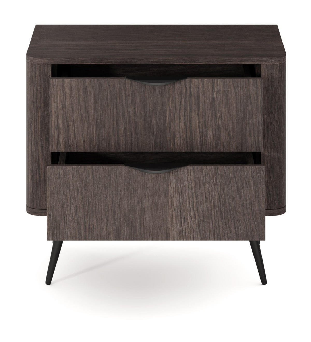 NACHTTISCH Braun 65 cm mit Schubladen Estera, Eiche Dunin - Eichefarben, Holz (63/55/38cm) - Emporius