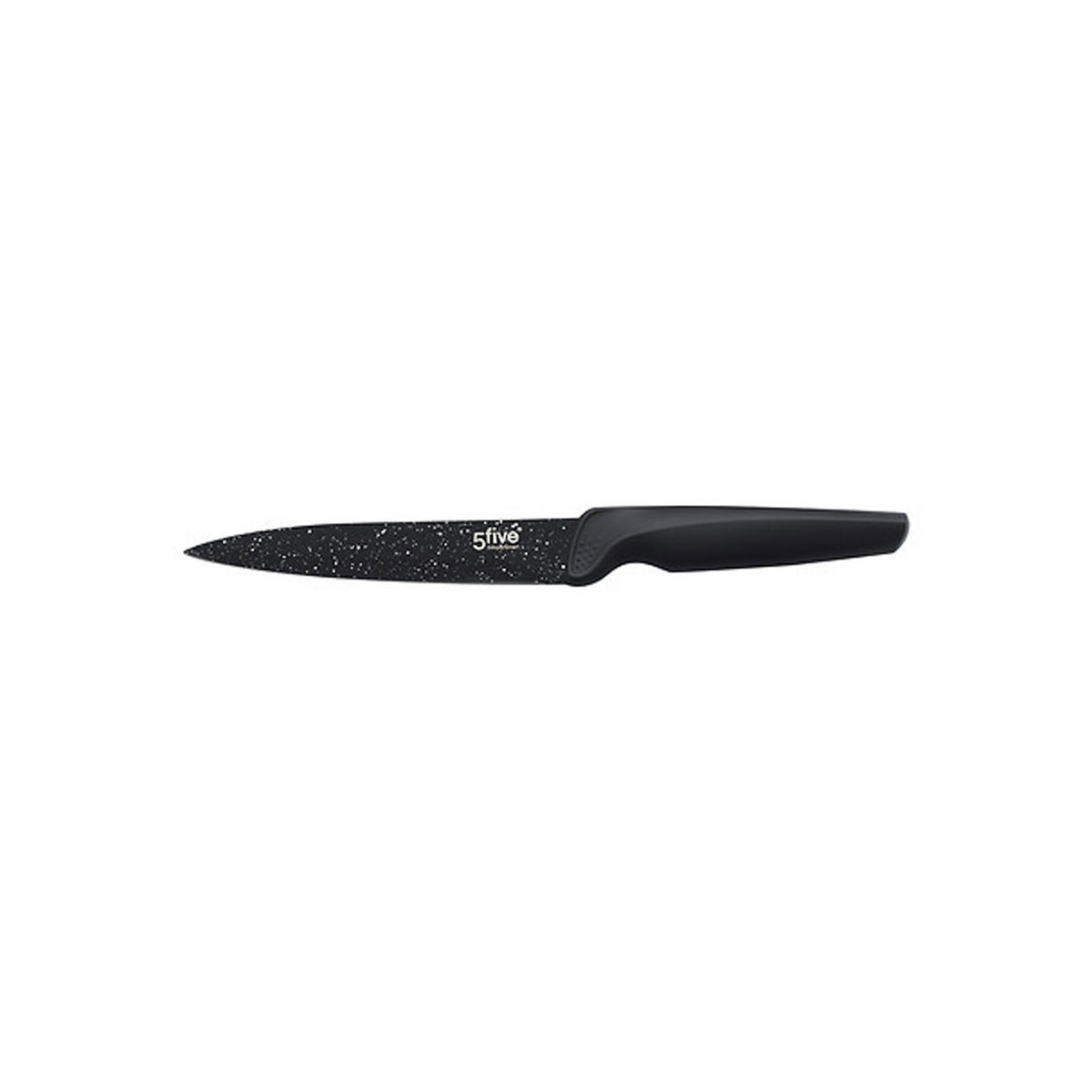 MESSERSET Caractere 5-tlg. mit Schäler, Edelstahl, Kunststoff, Keramik, Schwarz - Schwarz, Metall - 5five Simply Smart