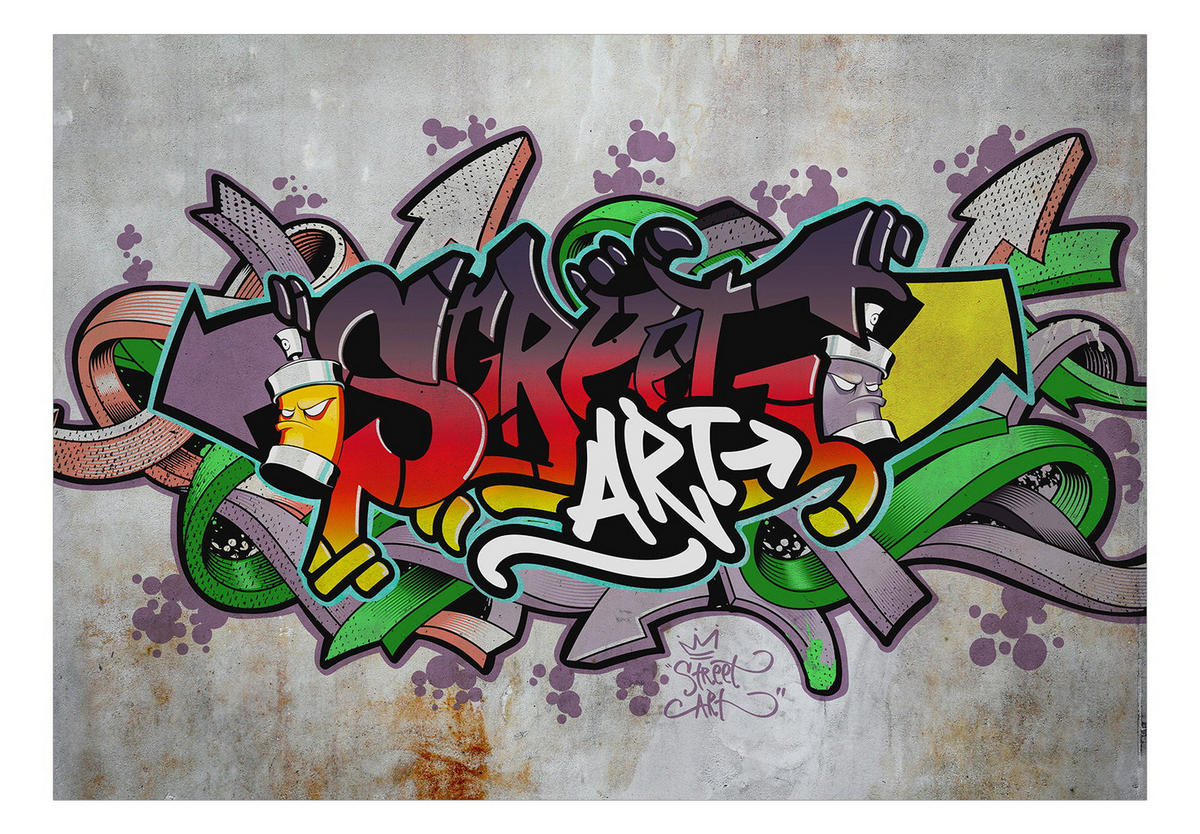 SELBSTKLEBENDE FOTOTAPETE 392/280 cm - Multicolor, Kunststoff/Textil (392/1cm) - KUNSTLOFT