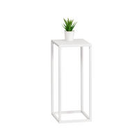 BLUMENHOCKER, Metall, weiß - Weiß, Metall (26/26/60.5cm) - bremermann