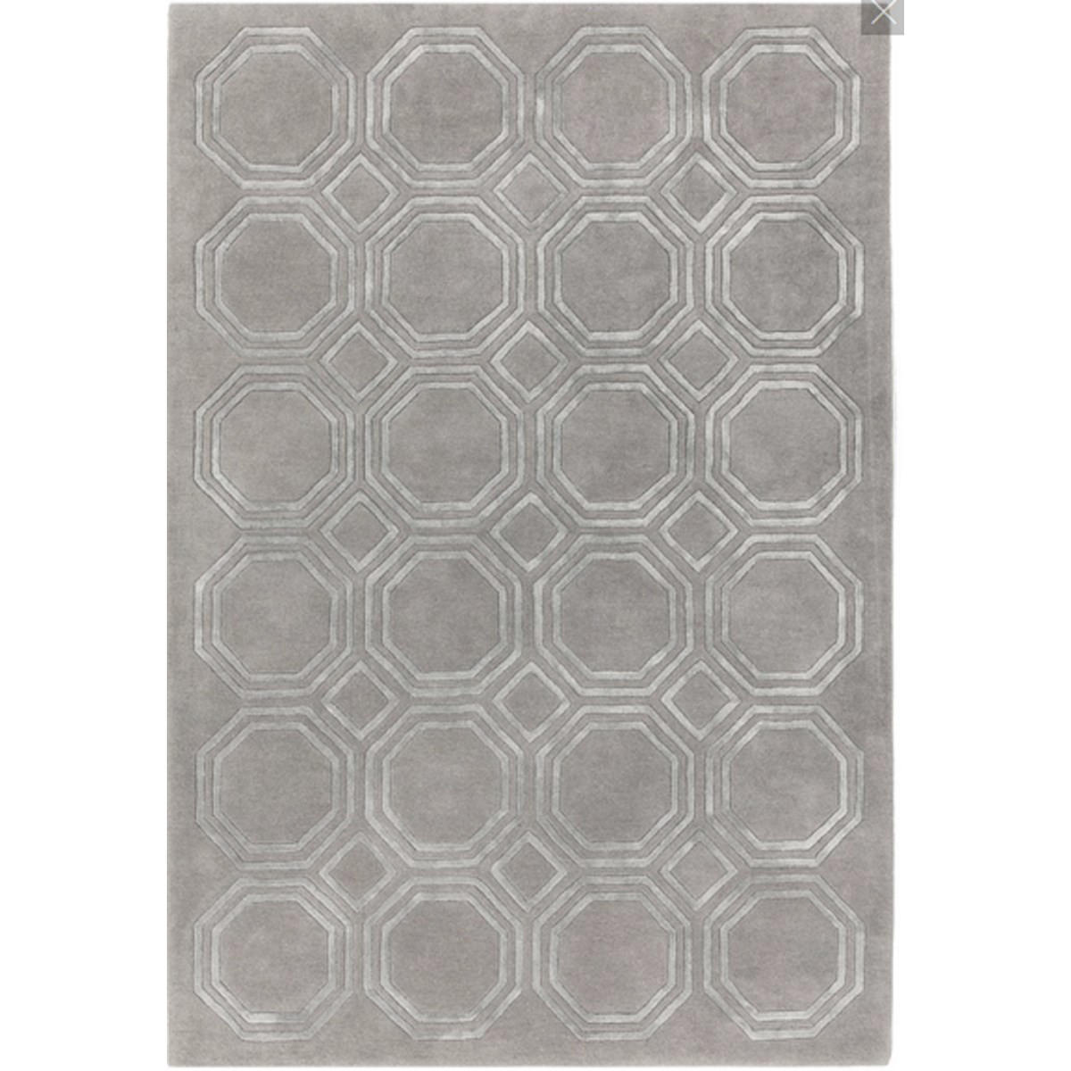 TEPPICH Moderner, handgewebter für Wohn- und Schlafzimmer NAVEL Grau 120 x 170 cm - Grau, Naturmaterialien (120/170cm) - Novatrend