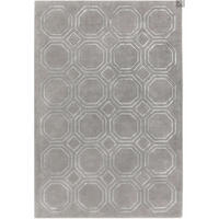 TEPPICH Moderner, handgewebter für Wohn- und Schlafzimmer NAVEL Grau 120 x 170 cm - Grau, Naturmaterialien (120/170cm) - Novatrend