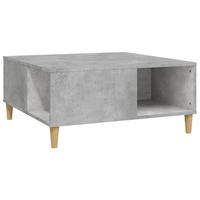 COUCHTISCH Betongrau 80x80x36,5 cm Holzwerkstoff - Grau, Holzwerkstoff (80/80/36.5cm) - furnicato